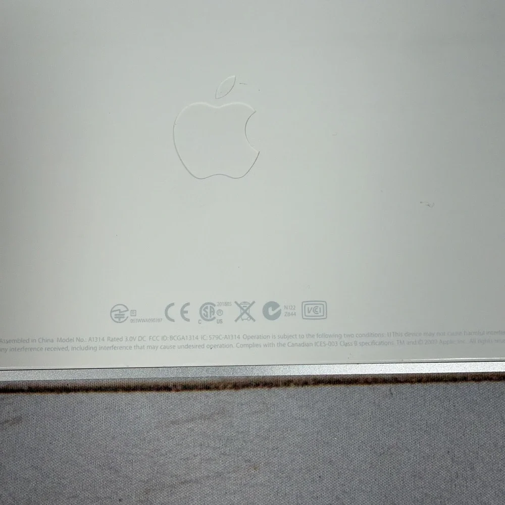 Apple Wireless Bluetooth Keyboard A1314 Silver Aluminum Mac iPad Tested OEM